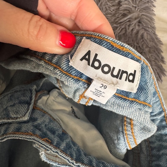 ABOUND WIDE LEG HIGH WAIST JEANS ANKLE SIZE 29 - Picture 4 of 4